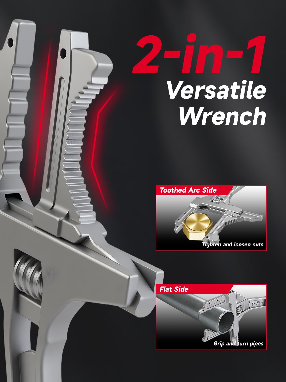 Vorhixa 6pcs universal-double-head showcases versatile tightening options.