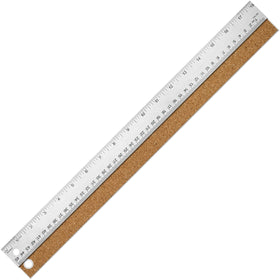 VORIGY 18-inch metal ruler with cork backing for precise measurement.