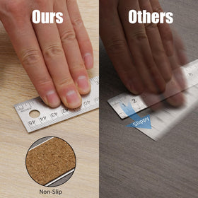 VORIGY etched inch and metric marks boost readability and speed.