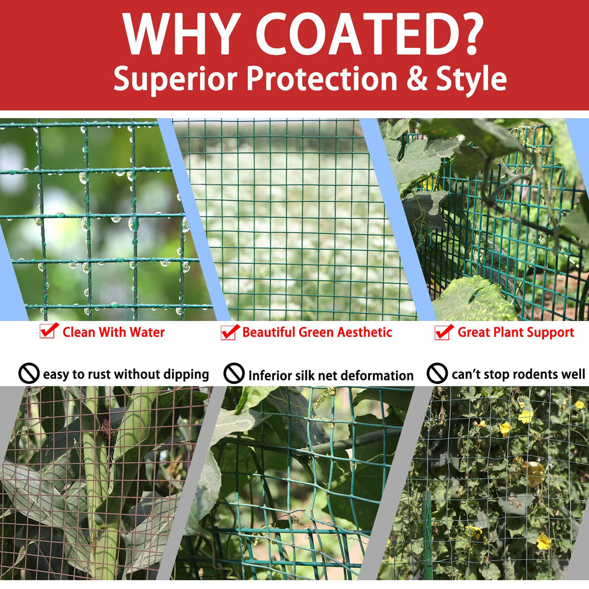 Vorlaxen 19-gauge welded wire mesh ready for poultry pens and garden barriers