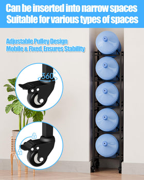 Vorshape black water rack adds compact storage to any room.