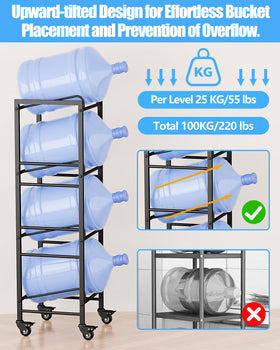Vorshape sloped entry design allows easy jug placement without bending.
