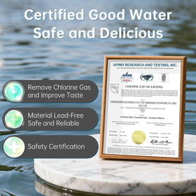 Vortopt reduces chlorine and odors for cleaner tasting water.