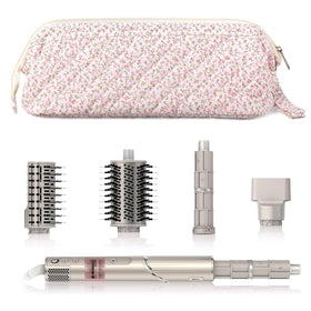 Voryssent Quilted Hair Tool Travel Bag wide opening enables quick access to attachments.