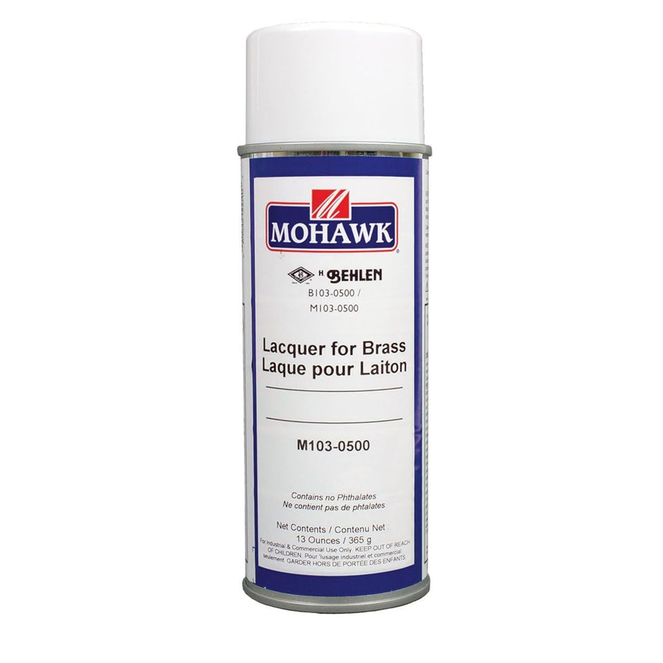 Vosaplk Mohawk Lacquer for Brass gloss finish enhances shine and adds durable surface protection.