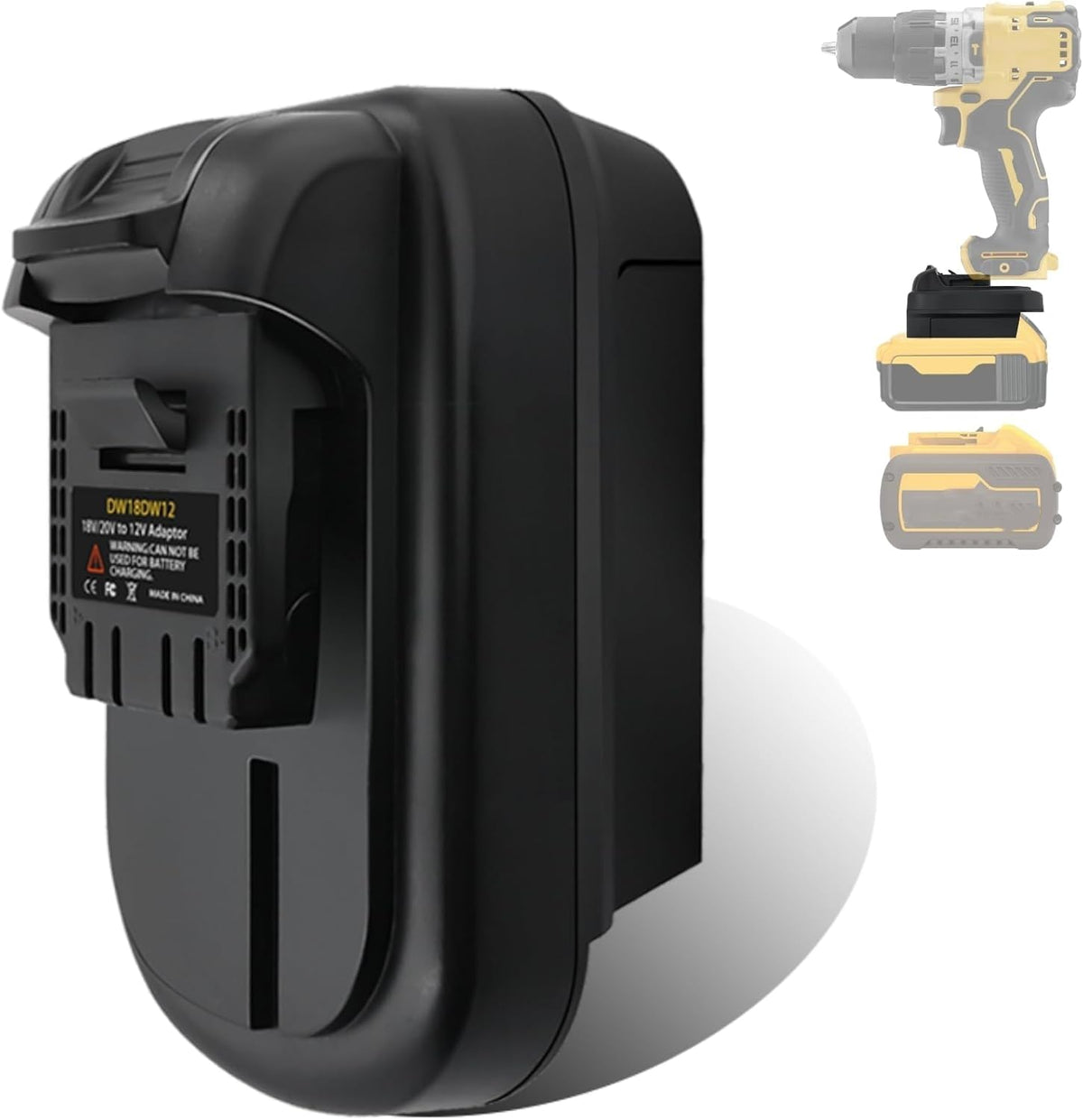 Vosaplk YMWLKJ DeWalt 20V to 12V adapter enables safe voltage conversion and longer runtime