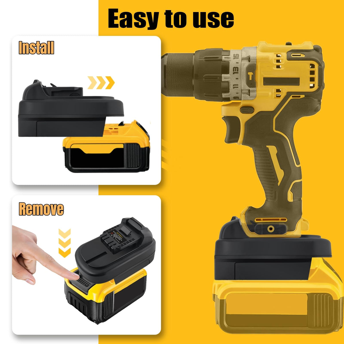 Vosaplk YMWLKJ versatile adapter for DeWalt setups in workshops