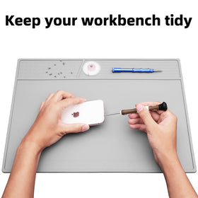 VOTCT grey soldering mat counter-use as heat-safe pan holder