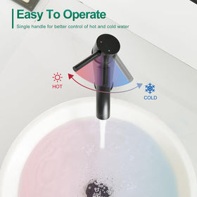 VOTON bathroom faucet easy install ships with hoses for quick setup
