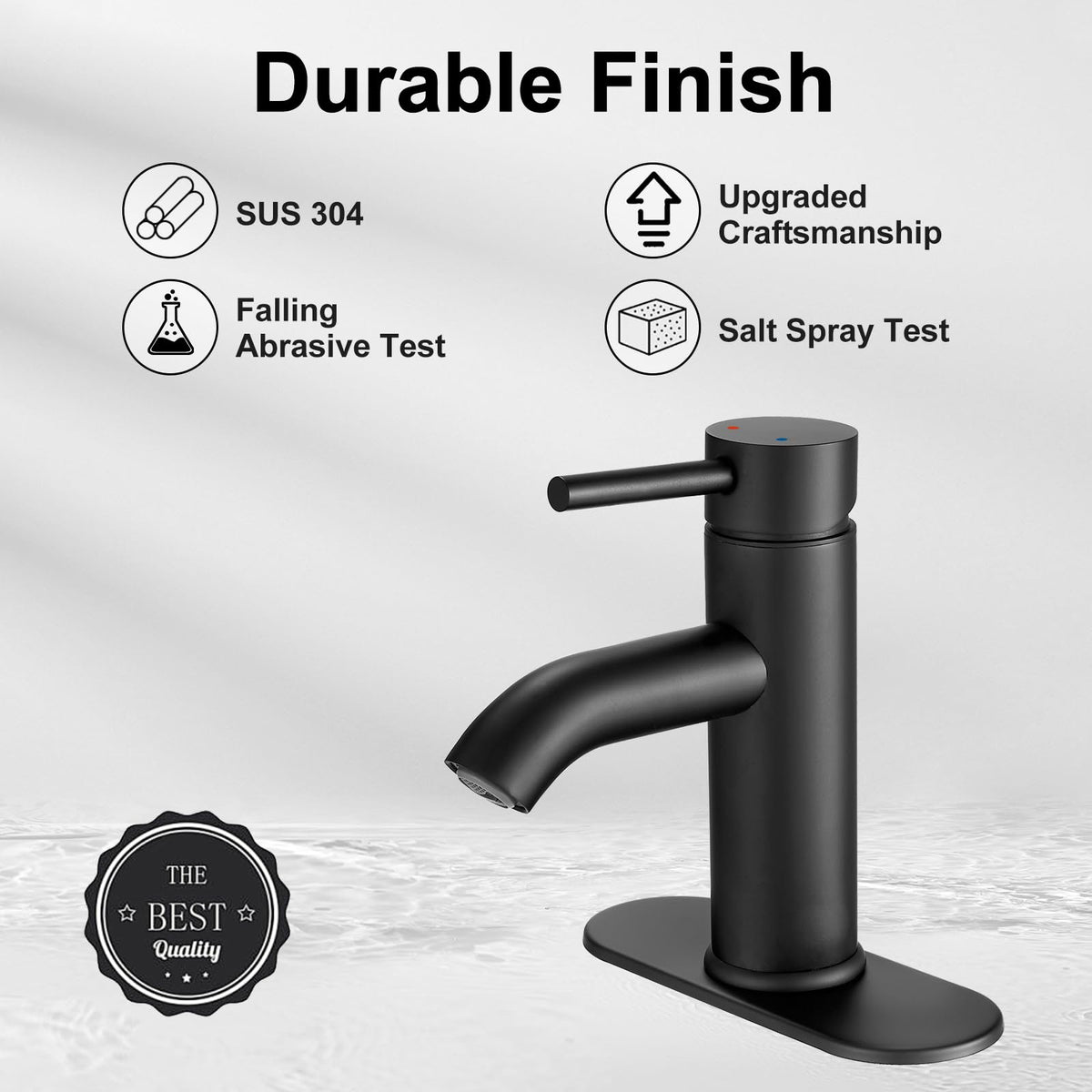 Ceramic cartridge inside VOTON faucet offers drip-free performance.