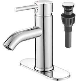 VOTON chrome faucet body demonstrates durable stainless steel for lasting reliability.