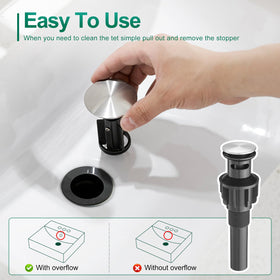 VOTON deck plate fits 1-hole or 3-hole sinks for flexible installation.