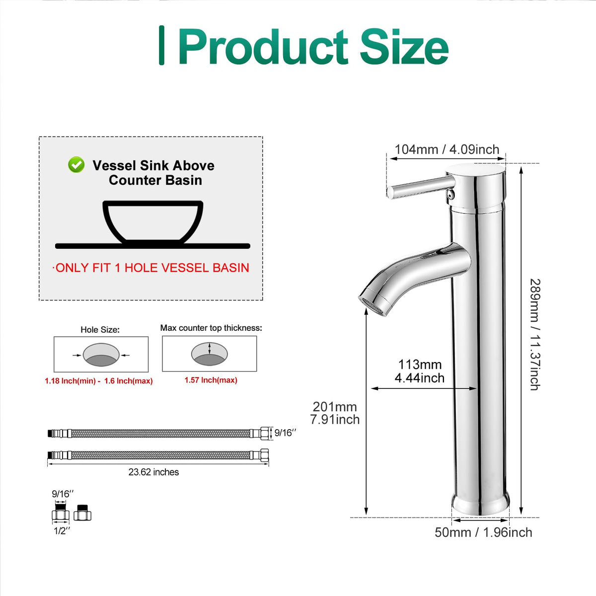 VOTON durable stainless steel body for long-lasting use