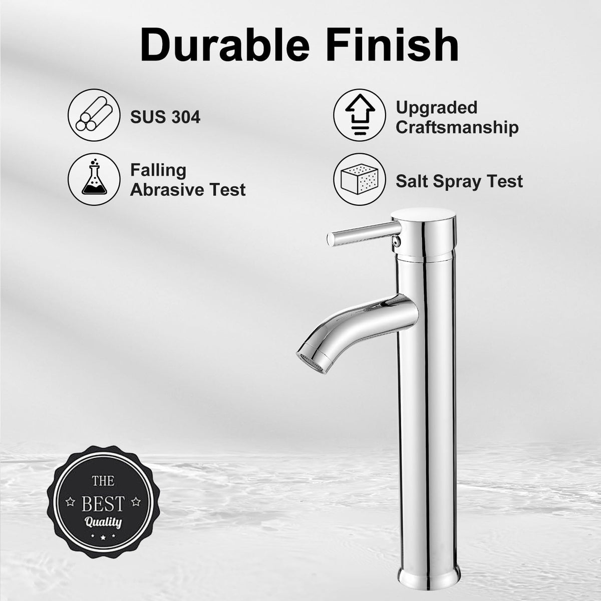 VOTON chrome one-hole mixer for easy control