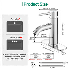 VOTON stainless steel faucet body offering long-lasting corrosion resistance