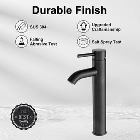 VOTON vessel sink faucet chrome high arc provides ample clearance for vessel sinks
