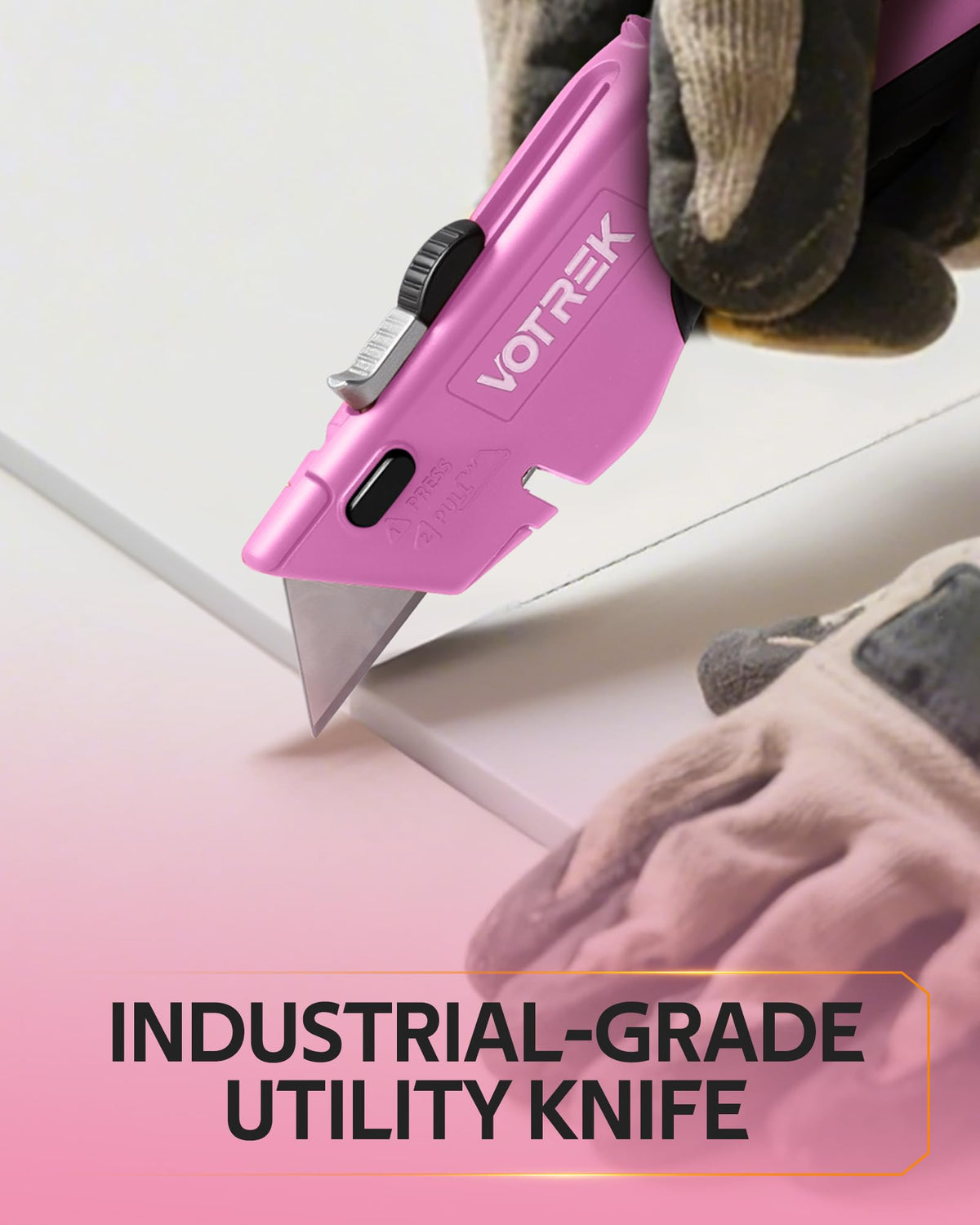 VOTREK pink box cutter makes a practical gift for DIY enthusiasts.