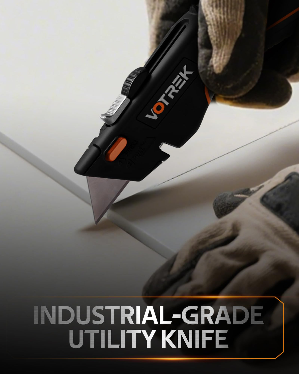 VOTREK box cutter spare blades storage keeps blades accessible.