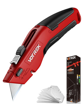 VOTREK Box Cutter opens boxes smoothly with a safe, retractable blade for everyday tasks