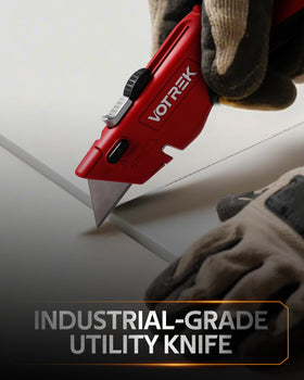 VOTREK utility knife ideal for cardboard, carpet, drywall, and more projects