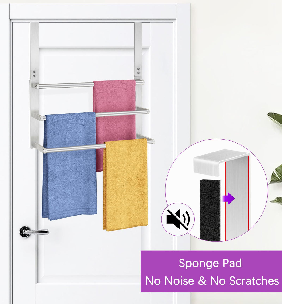 VOTZAAQ three-towel-bars design provides organized drying space