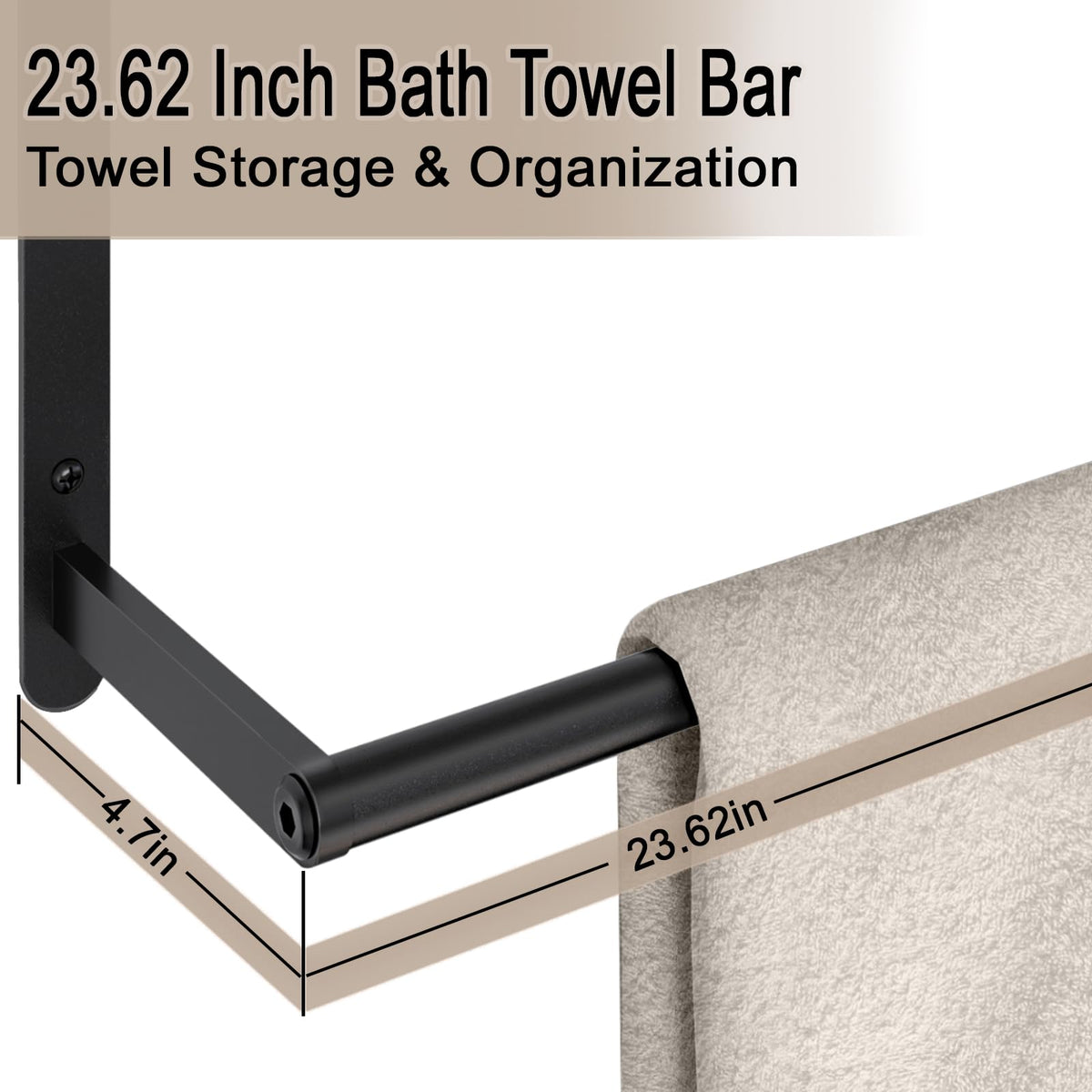 VOTZAAQ versatile rack fits bathrooms, balconies, and hallways.