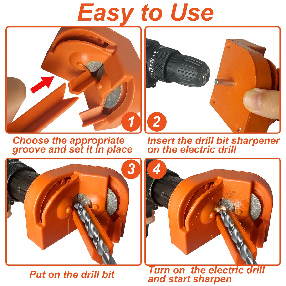 VOUSXLLEZ multipurpose sharpener sharpens drill bits and kitchen knives