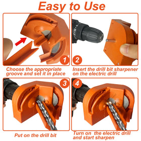 VOUSXLLEZ multipurpose sharpener sharpens drill bits and kitchen knives