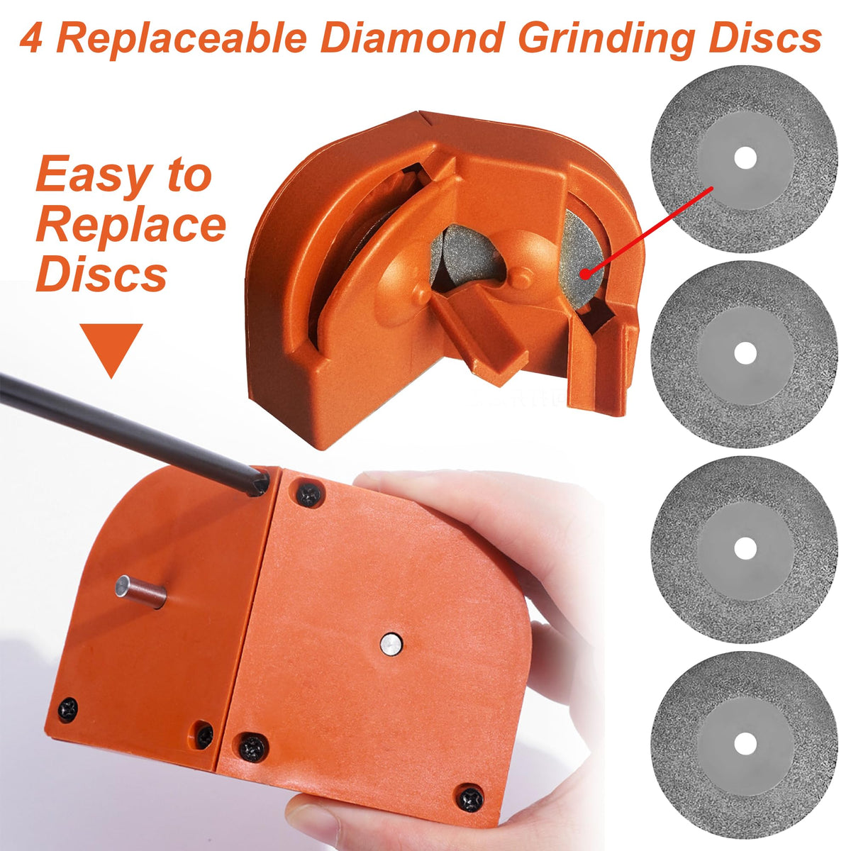 VOUSXLLEZ sharpener compatible with HSS carbide cobalt bits for longevity
