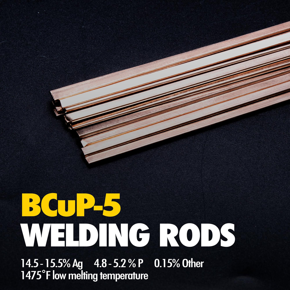 Vouyar BCuP-5 14in brazing rods for long joints and steady heat.