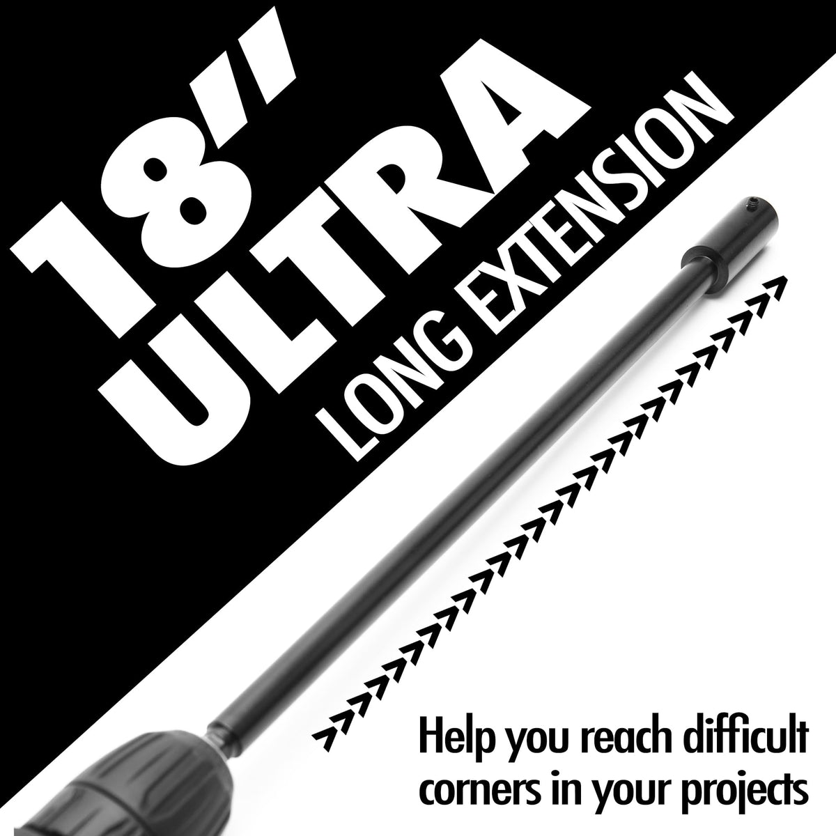 Vouyar extension reach enables drilling in tight spaces with accuracy