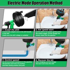 Vovoyager bathroom drain cleaning for hair and soap scum buildup.