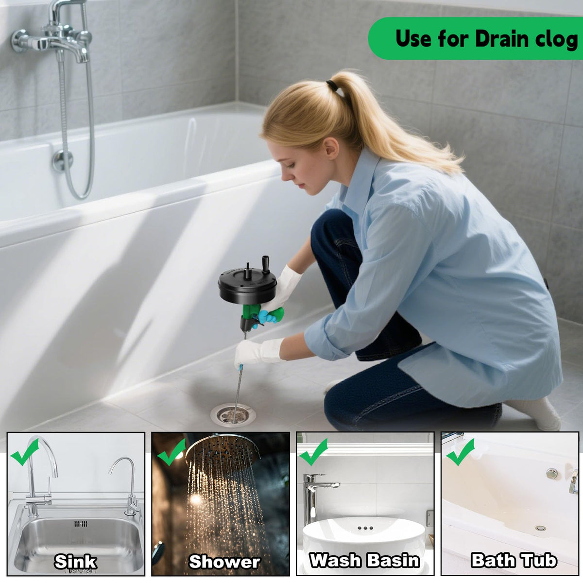 Vovoyager gloves and bag included for clean, hygienic maintenance.