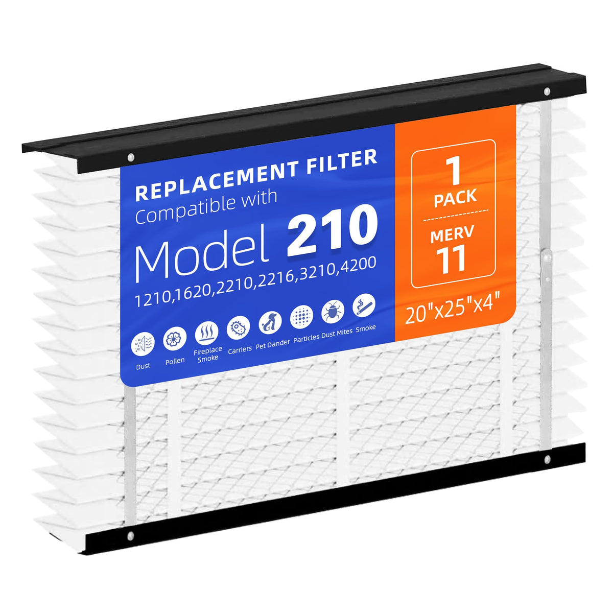 VOYAR 210 replacement filter front view showing compact profile for easy fitting.