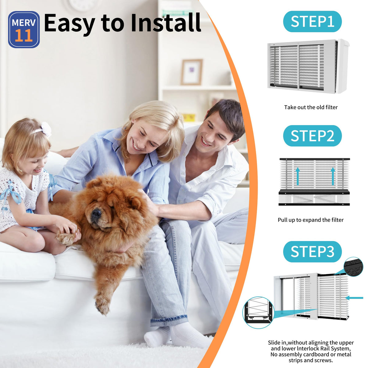 VOYAR 210 sealing-strips closeup illustrates reduced air bypass and tighter seal.
