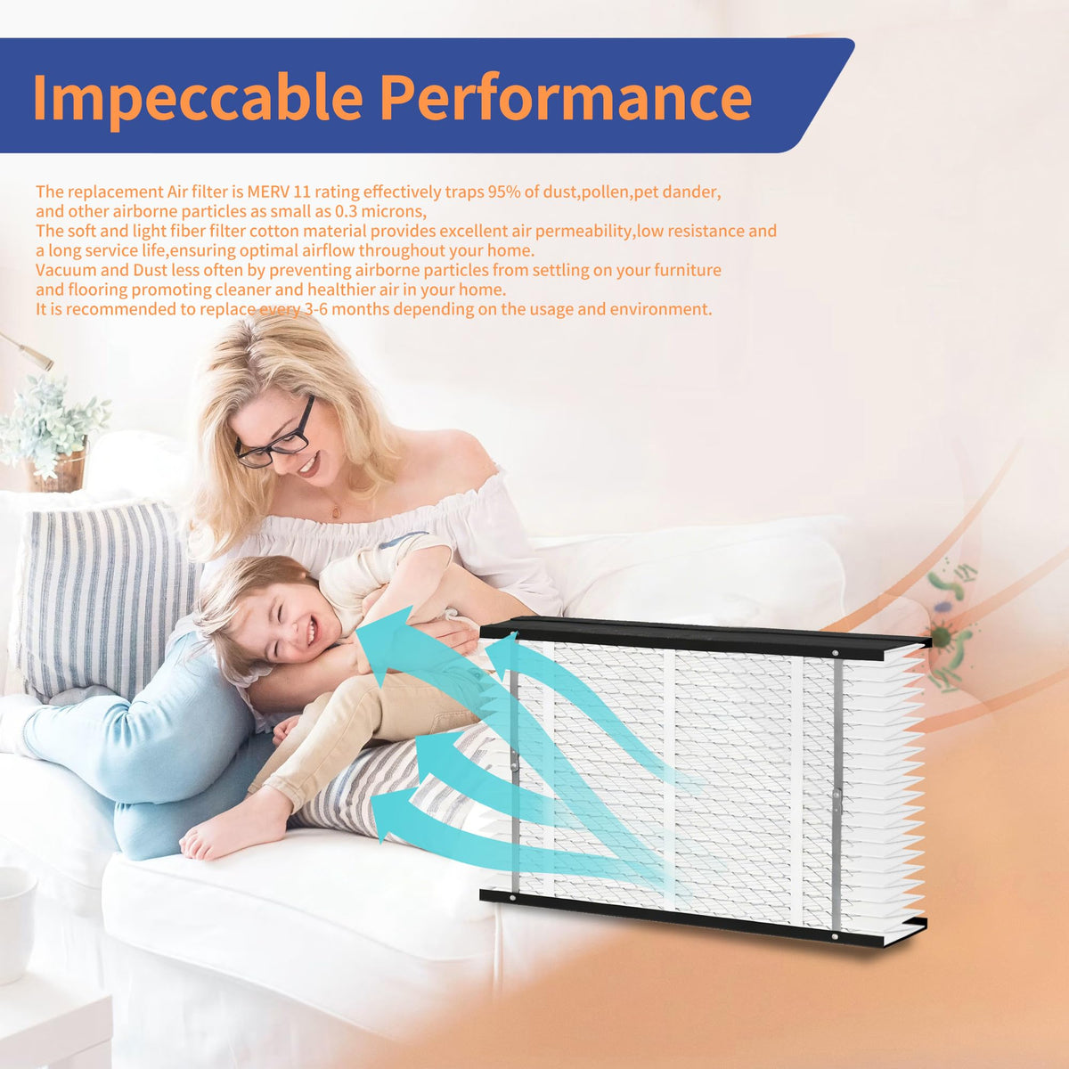 VOYAR filter in use promotes steady airflow