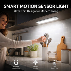 VOZUJI closet sensor light activating on motion for easy navigation