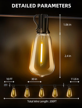 VOZUJI IP65 rated lights resist rain and dust for outdoor use