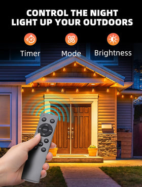 VOZUJI string lights with remote dimming for easy brightness control