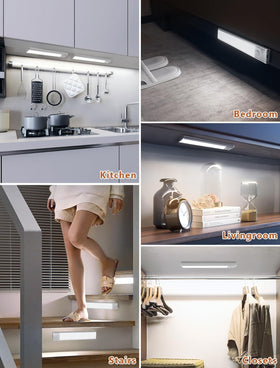 VOZUJI ultra-slim profile blends with modern kitchens and closets