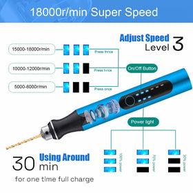 VQVYBXN rechargeable drill pen charging port for on-the-go crafting
