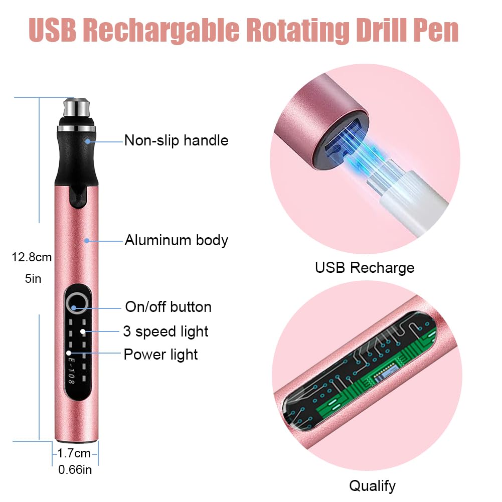 VQVYBXN textured aluminum pen body; comfortable grip during crafting
