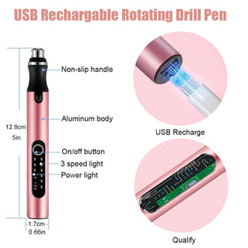 VQVYBXN textured aluminum pen body; comfortable grip during crafting