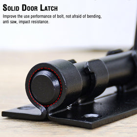 V·RESOURCING latch on a door for added privacy.