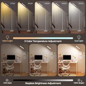 VRimNowit LED floor lamp 360-degree neck directs light precisely where needed