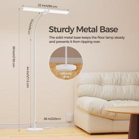 VRimNowit LED floor lamp easy base assembly for quick setup