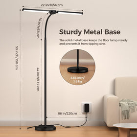 VrimNowit goose-neck provides 360-degree adjustability for precise lighting.