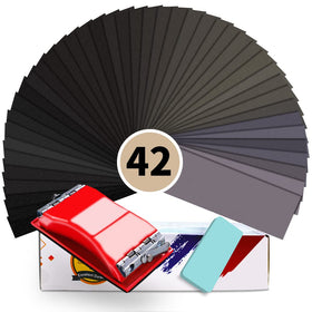VRKET durable silicon carbide paper with electro-coated grit distribution.