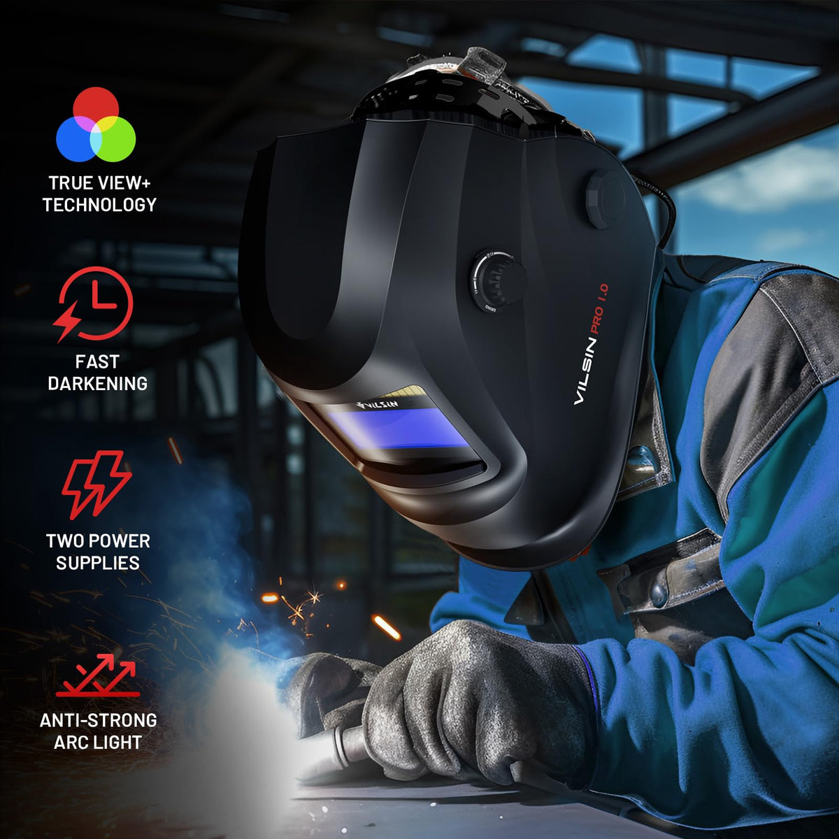VS VILSIN durable PE shell supports frequent use in tough environments.