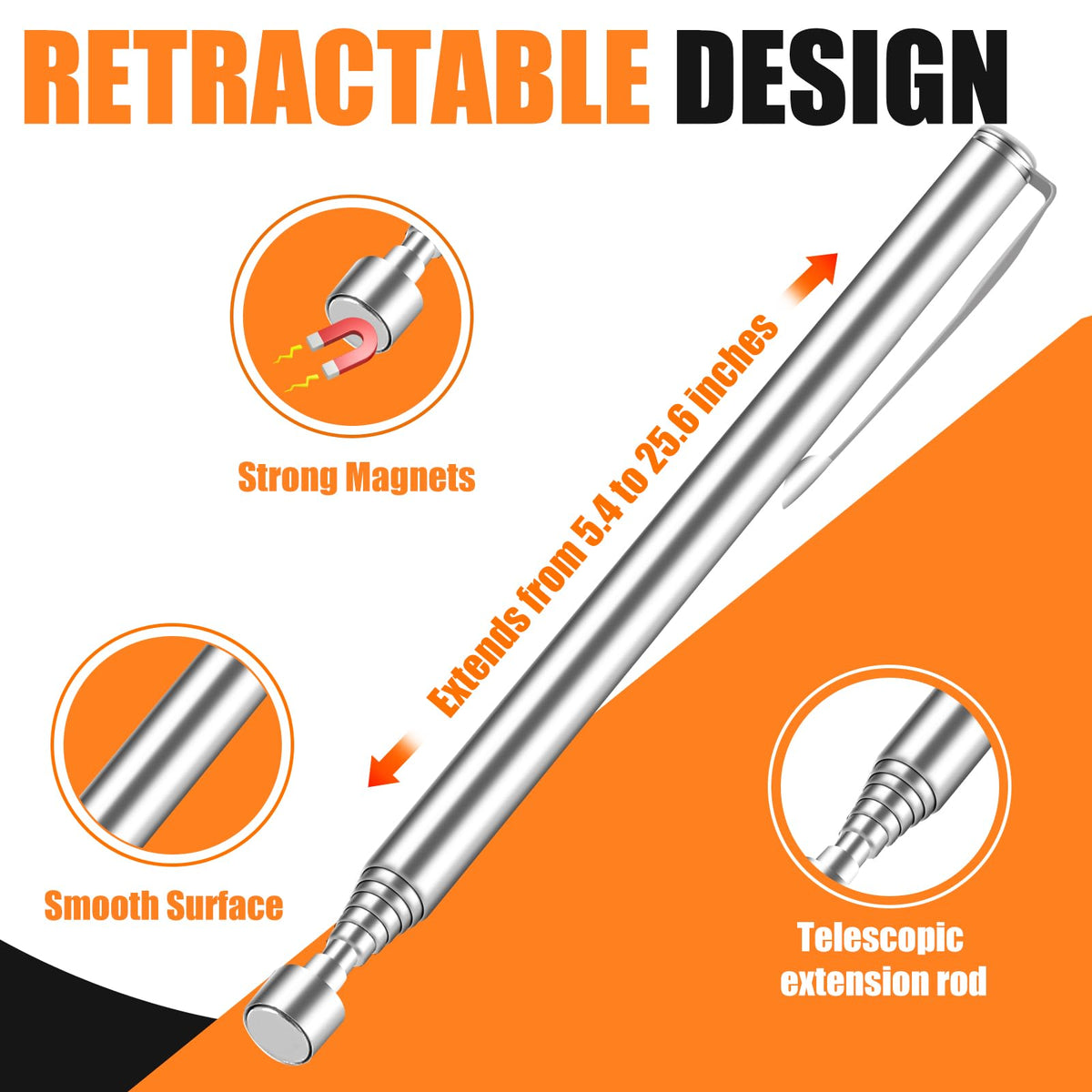 VSKIZ durable stainless steel tubes resist rust for long lasting use.